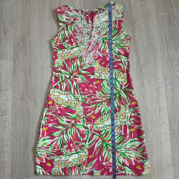 Barbara Gerwit Vintage Artisan Knit Embroidered Sleeveless Dress Size S - Picture 8 of 11